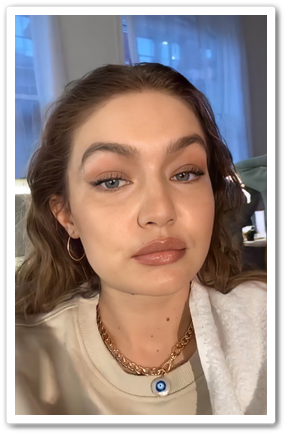 Gigi hadid store evil eye necklace